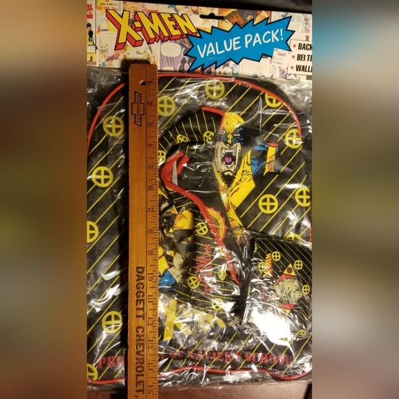 Vintage Sealed 1994 X-Men Backpack Wallet Fanny Pack Wolverine Gambit Marvel NWT main image 6